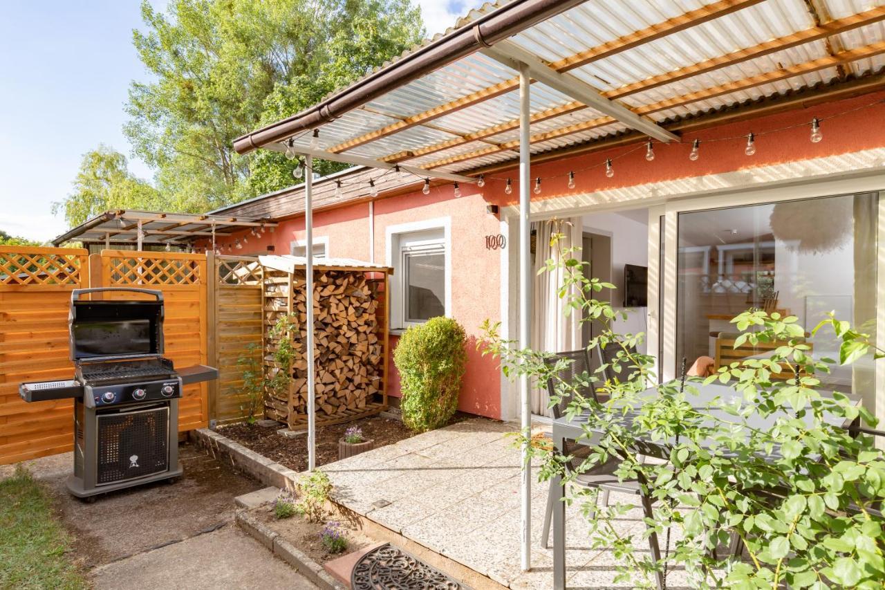 Gemutliches Tinyhouse Bungalow Mit Kamin & Sauna Am See Joachimsthal Zewnętrze zdjęcie