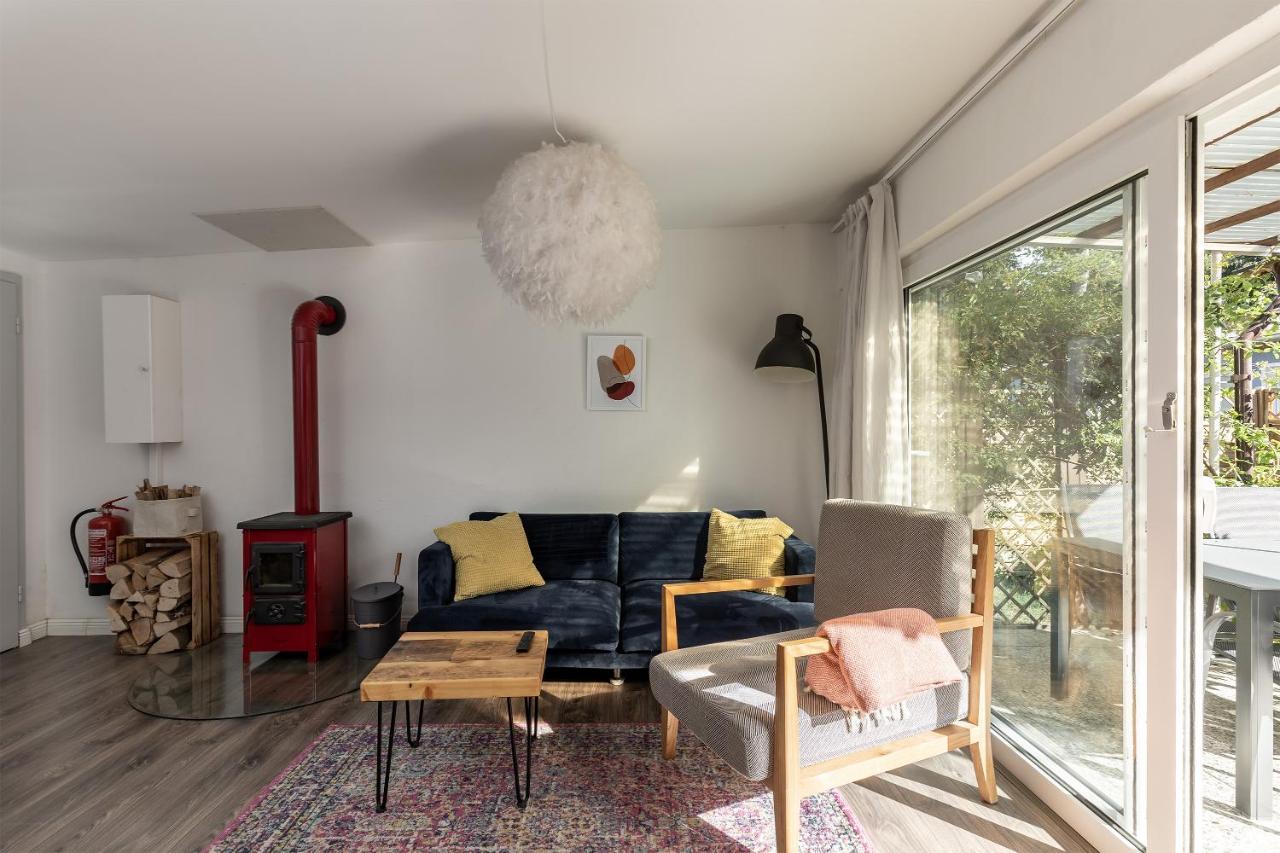 Gemutliches Tinyhouse Bungalow Mit Kamin & Sauna Am See Joachimsthal Zewnętrze zdjęcie
