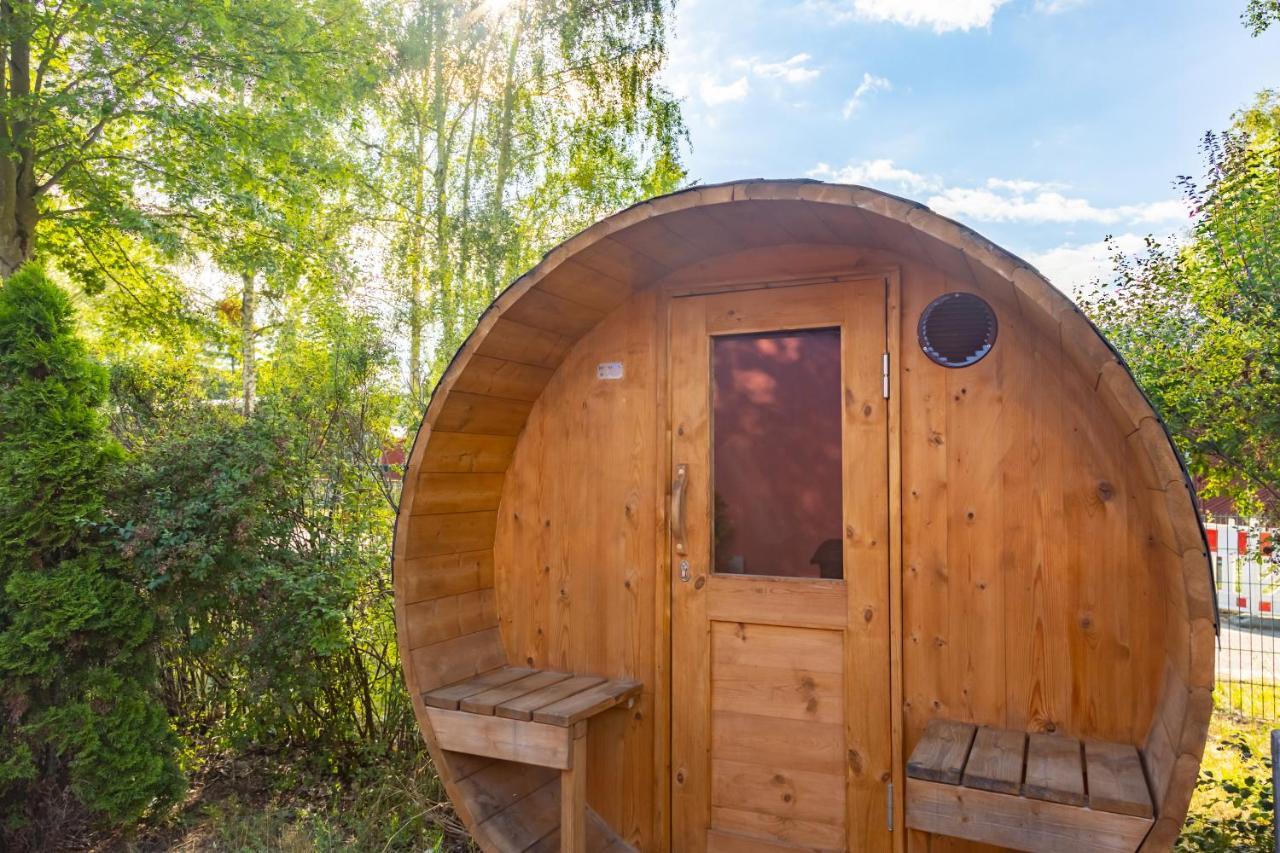 Gemutliches Tinyhouse Bungalow Mit Kamin & Sauna Am See Joachimsthal Zewnętrze zdjęcie
